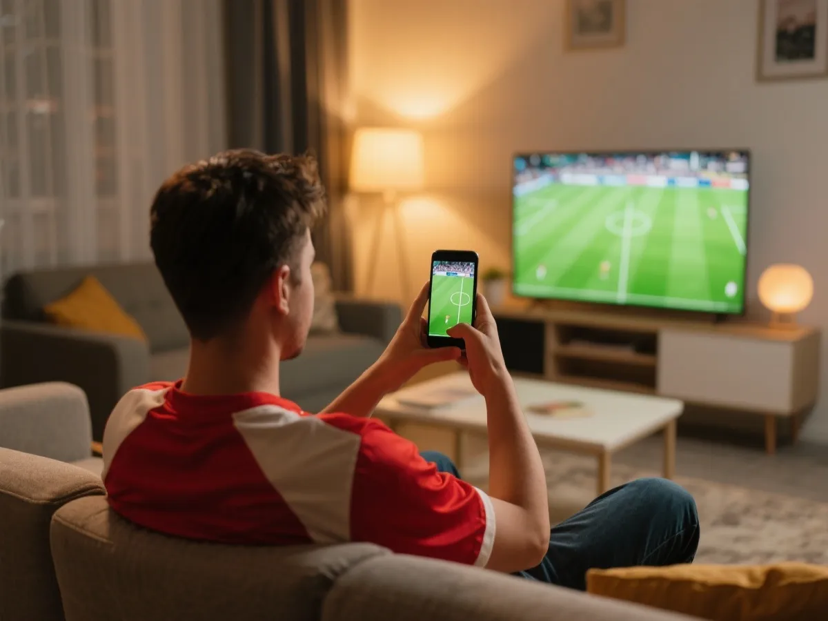 多设备观赛场景示意