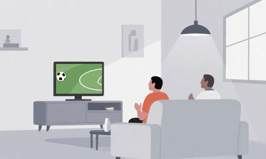 客厅观赛插图占位图